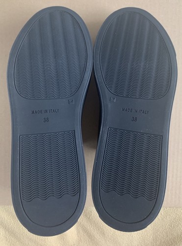 MOSCHINO MOSCHINO BLACK & WHITE LOGO LEATHER SNEAKERS WOMEN’S SIZE US 8/ EU 38