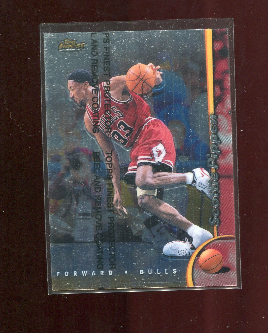 SCOTTIE PIPPEN CHICAGO BULLS 1998 TOPPS FINEST BASKETBALL