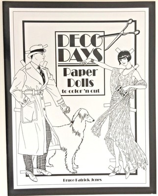 Deco Days Paper Dolls To Color N Cut Fabulous Roaring 20s Fashions Designs - 