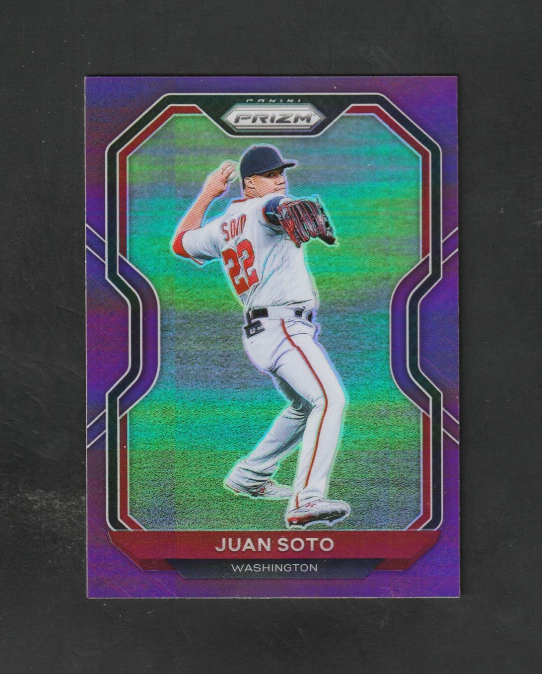 2021 Panini Prizm Juan Soto #203 ~ Washington ~ Purple Prizm