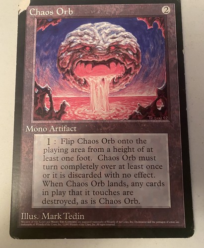 Chaos Orb - MTG Magic the Gathering - OVERSIZED JUMBO - LP Chaos Orb - MTG Magic the Gathering - OVERSIZED JUMBO - LP