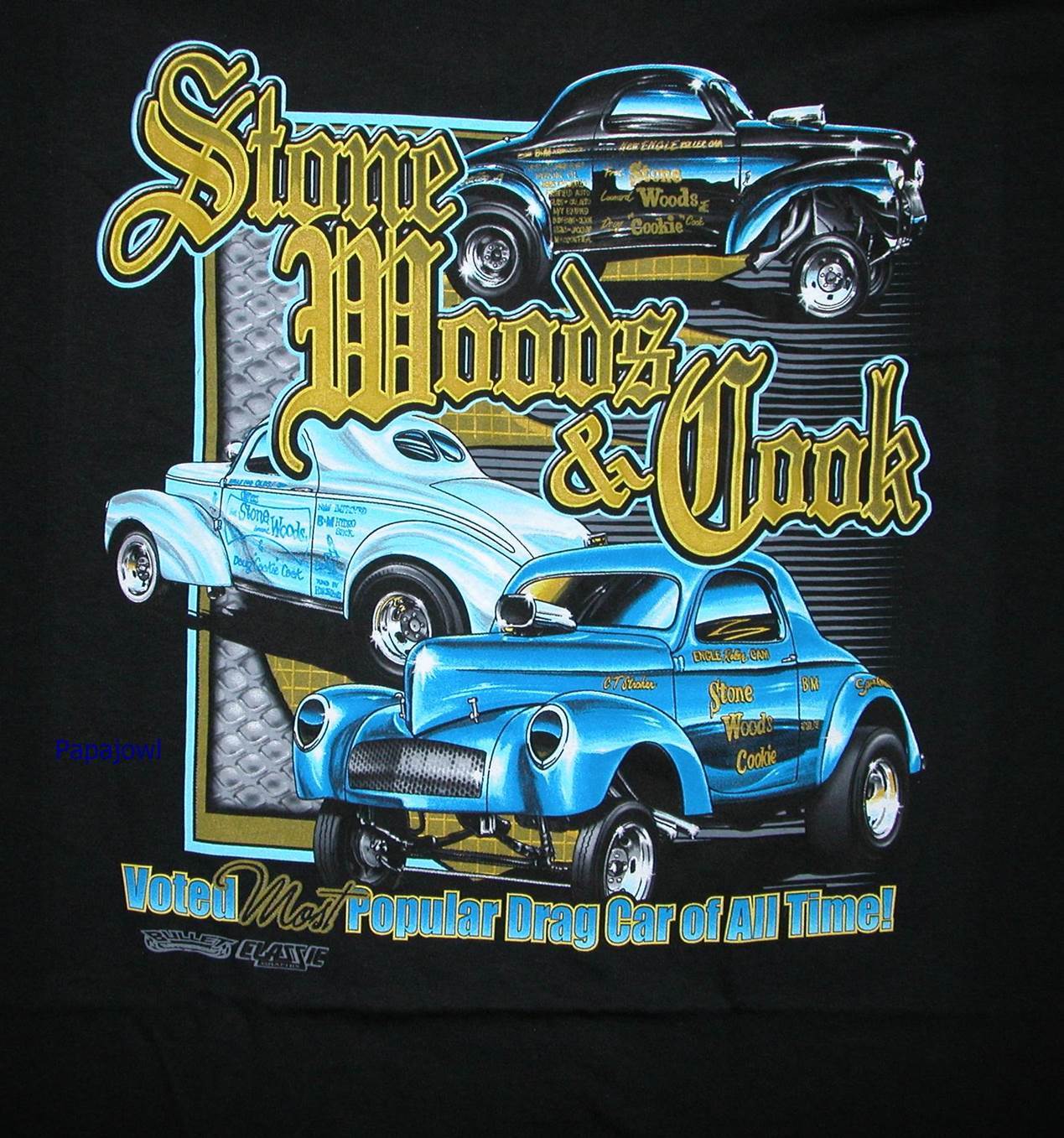 Stone Woods Cook Lions Drag Strip Racing T Shirt 40 41