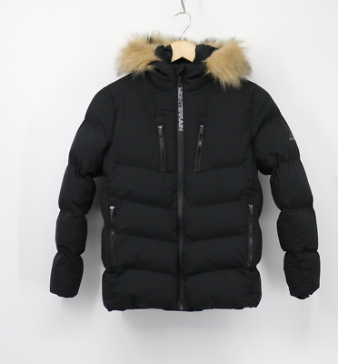 Junior black puffer jacket sale
