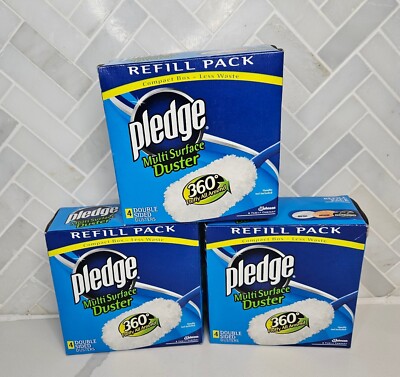 Pledge 360 Multi Surface Dusters Lot  3 Boxes 12 Double Sided Dusters 2007 NEW