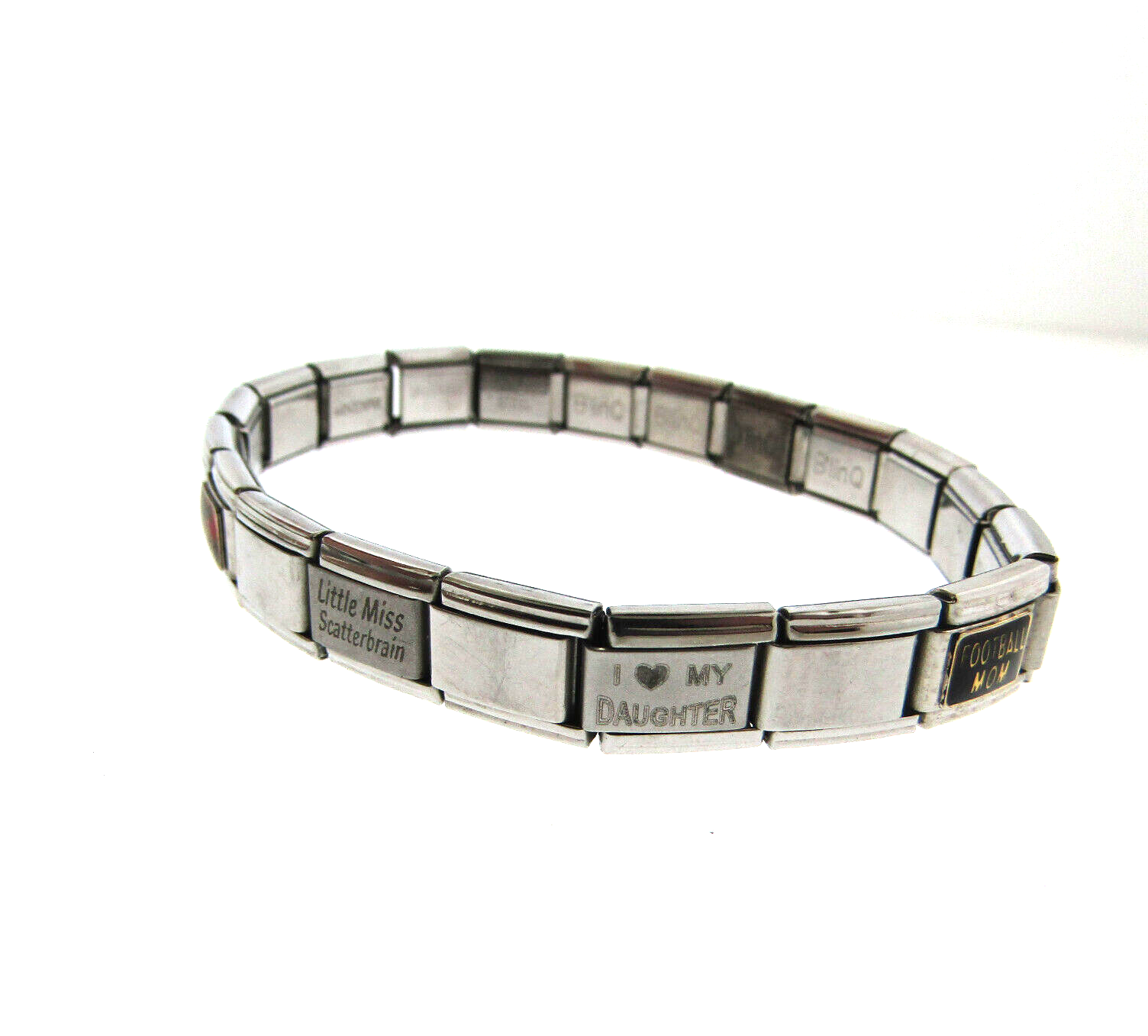 B'Lin Q Italy Charm Bracelet Stainless Stretch | eBay