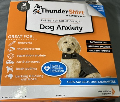 ThunderShirt  For Dogs With Anxiety Size Small Solid Gray Brand New In Box