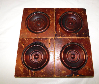 Lot of 4 Vintage Corner Wood Molding