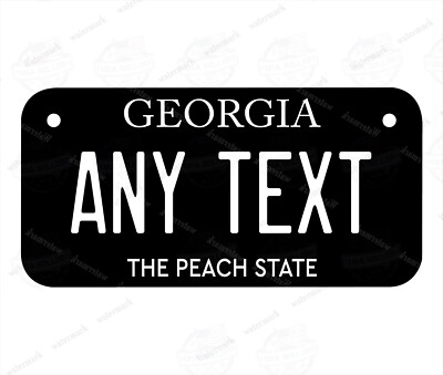 Kids Bicycle Toys Novelty Mini License Plate 3''x6'' Tag Customized with Any Text