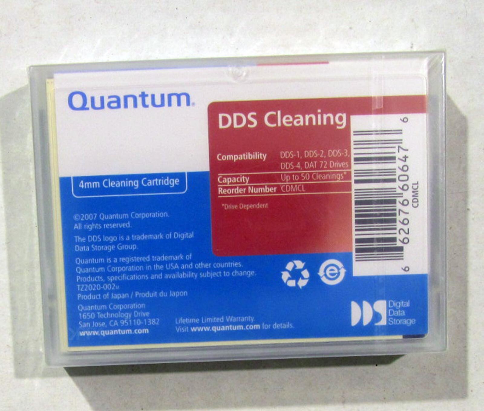 Quantum DDS Cleaner Tape All DDS Drives