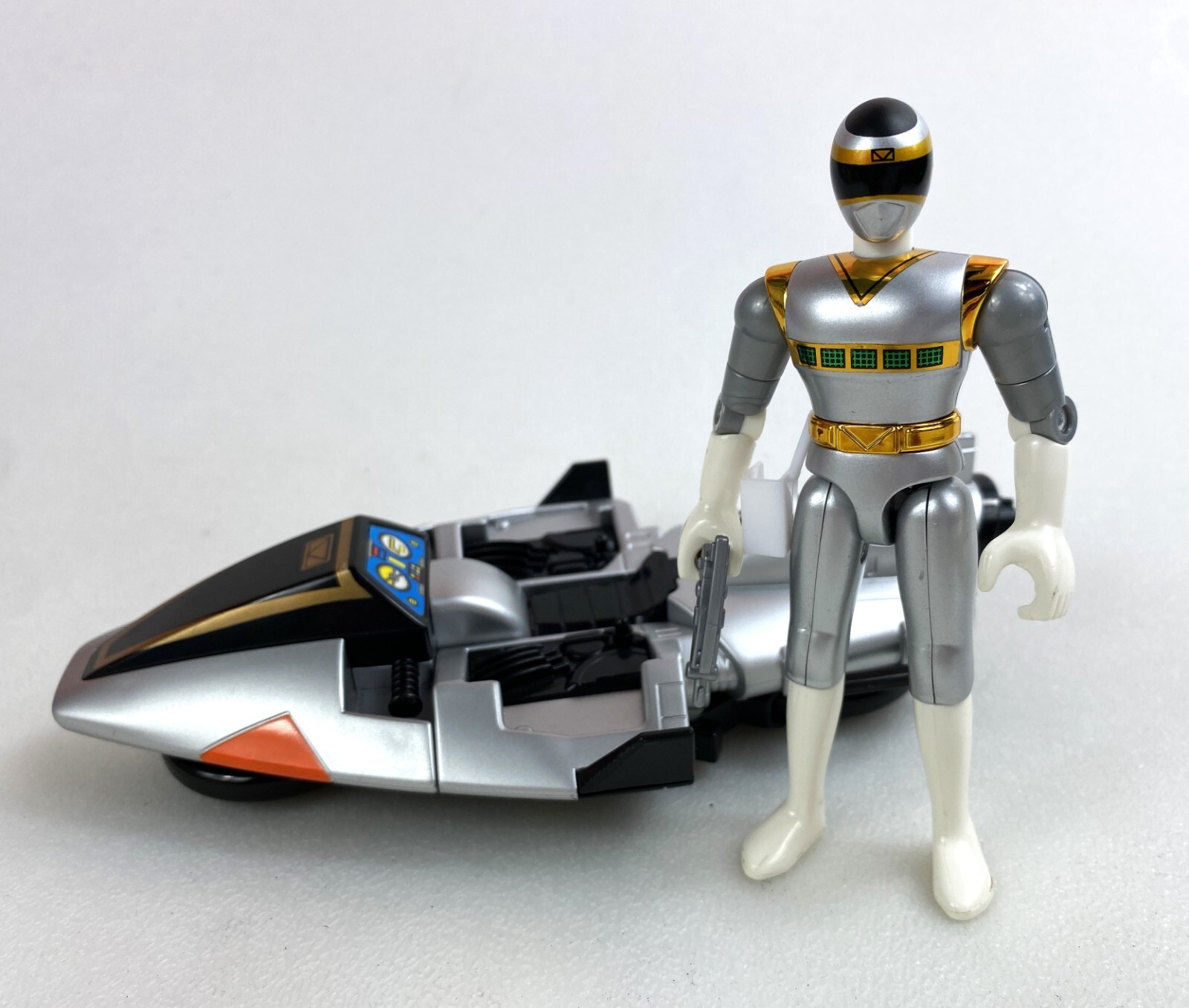 Silver Ranger Power Rangers In Space Galaxy Glider Complete