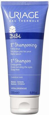 Uriage 1st Shampoo 200ml Babys Kinder Extra Sanft Seifenfreie Hypoallergen