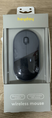   Heyday Wireless Mouse Bluetooth 5.1 Enabled - NEW Dusk Blue