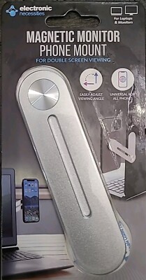 MAGNETIC Laptop or Monitor Cellphone Phone Holders Mount, Portable folding