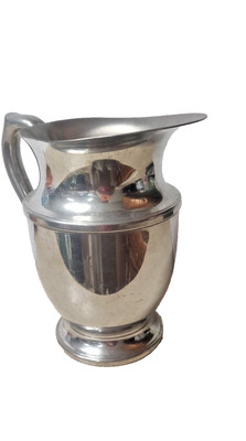 Vintage Empire Silver Pewter Water  Pitcher