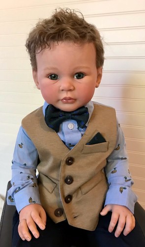 Reborn Toddler Boy Doll made from Lily Beth by Ann Timmerman Custom Order
