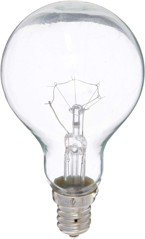 Feit Ceiling Fan Bulb 40W 120V Clear Candelabra E12 Base BP40A15C/CL/CF (2 PACK)