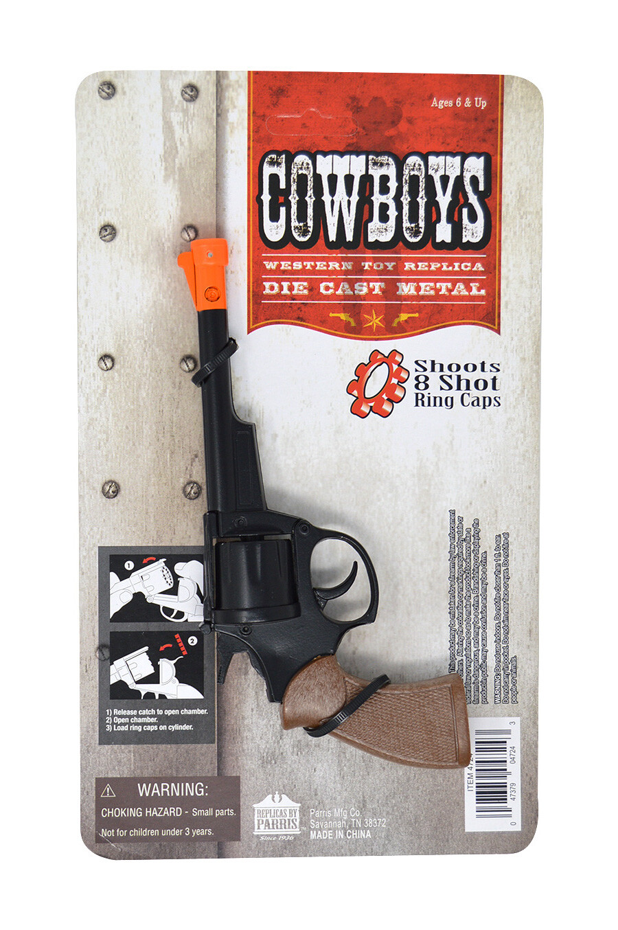 Cowboys 8 Ring Shot Cap Western Cowboy Series Die Cast