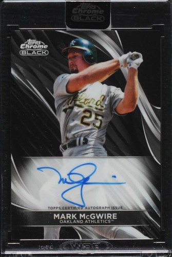 2024 Topps Chrome Black - Mark McGwire #CBA-MM