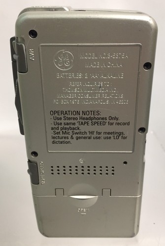 General Electric GE 3 -5375A Portable Micro Cassette Recorder