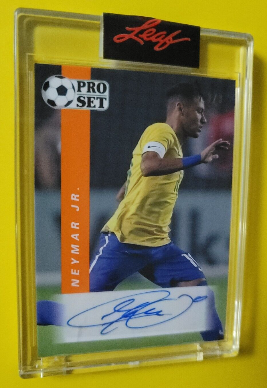 3/3 Neymar Jr Auto Autograph Brazil Santos Barcelona PSG Al
