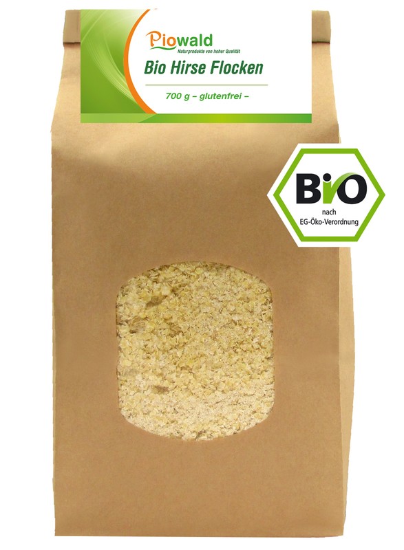 Bio Hirse Flocken - 700g, Glutenfrei (12,79 â¬/Kg)
