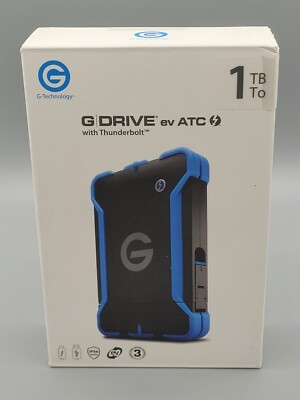 G-Technology 1TB G-DRIVE ev ATC with Thunderbolt/ All-Terrain Portable External