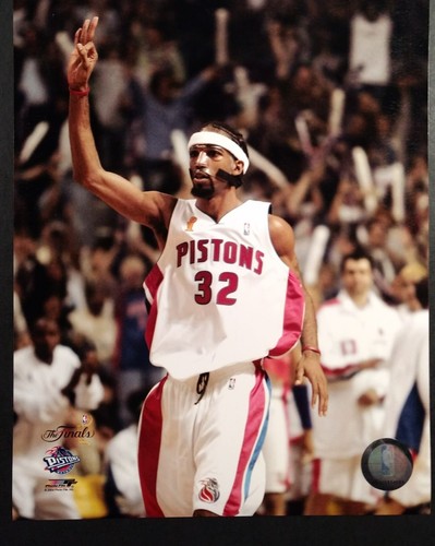 希少！ NBA PISTONS リチャード・ハミルトン ★ピストンズ ユニホーム Champion Richard RIP Hamilton Detroit Pistons NBA Authentic