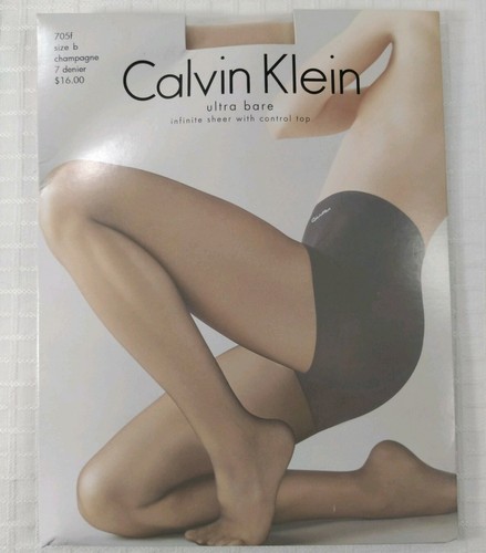 Calvin Klein ultra bare sheer control top hosiery  Size B champagne