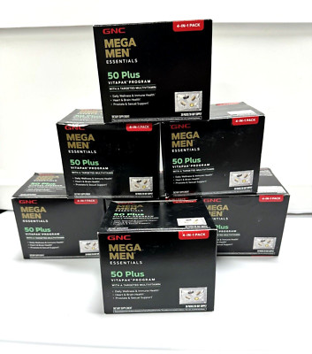 (2)GNC Mega Men 50 Plus Vitapak 4 in 1 30-Day *Prostate+Sexual Support*BBD 3/24