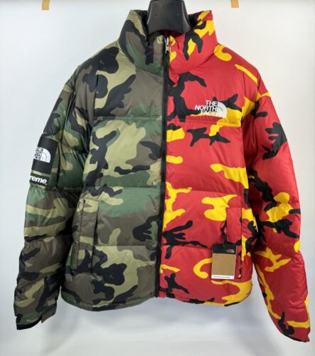 SUPREME X THE NORTH FACE - ZIO SPLIT CAMO PUFFER JACKET SIZE SUPREME X THE NORTH FACE - ZIO SPLIT CAMO PUFFER JACKET SIZE