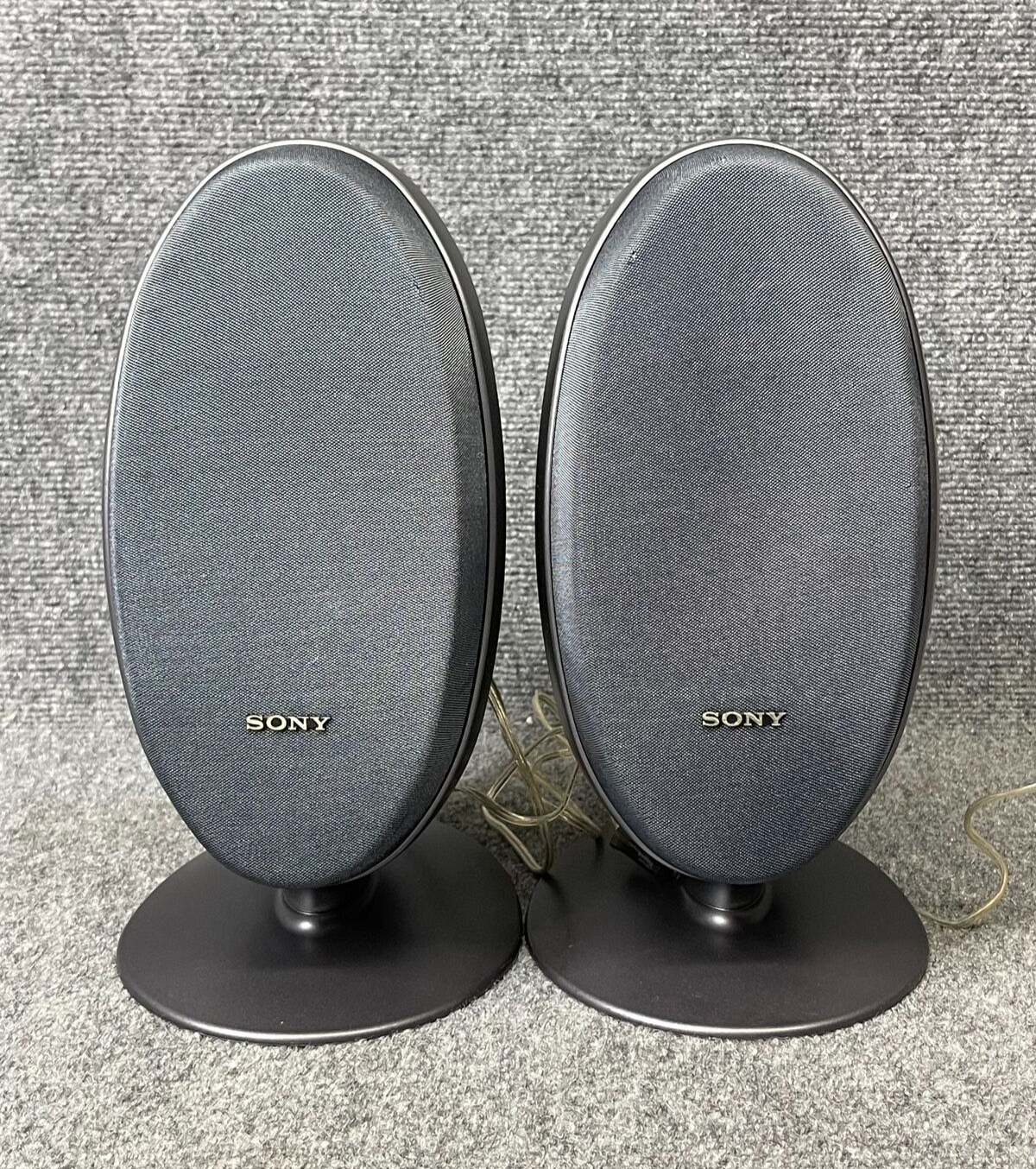 🔊 Sony SS-CCQ1 2-Way Speakers Pair 🔈 Oval Compact Home