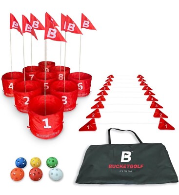 Brand New BucketGolf Pro (9 Hole) - The Ultimate Backyard Golf Game