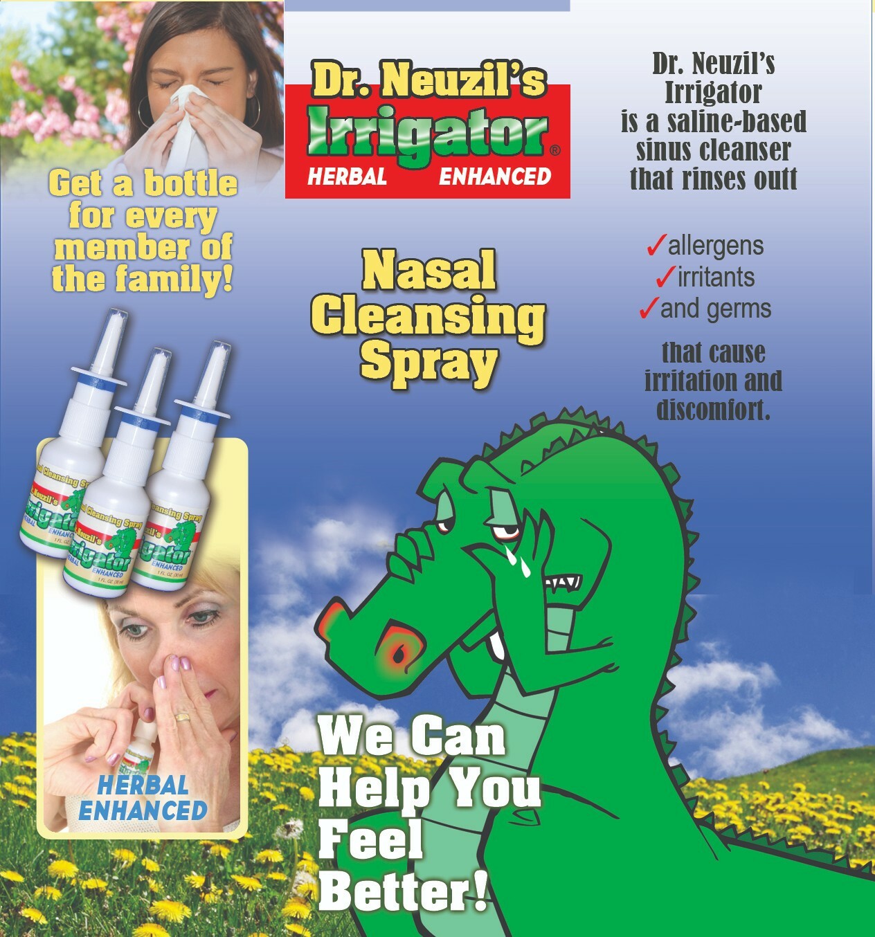 Dr. Neuzil's Irrigator Herbal Enhanced Nasal Cleansing Spray