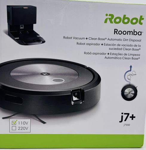 iRobot Roomba j7+ (7550) Self-Emptying Robot Vacuum - BLACK - Scratch & Dent