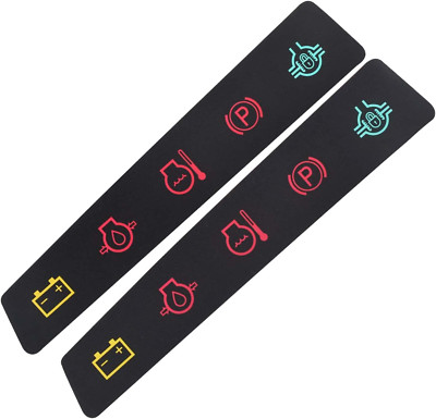 2 Pack M117670 Dash Panel Decal/Instrument Panel Indicator Label for Johnd-Eere 