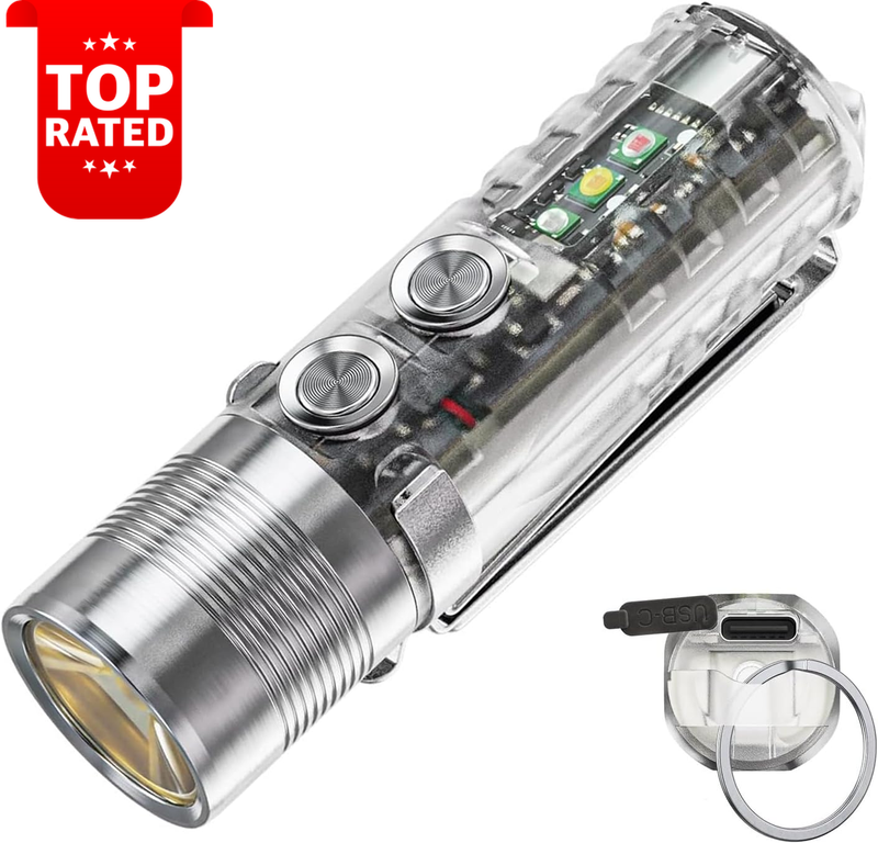 A28 1000 Lumen LED Flashlight USB-C Rechargeable Small Torch Camping Outdoors