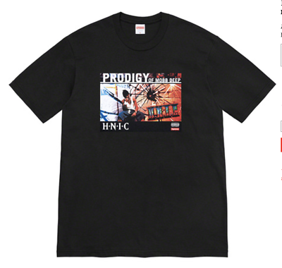 New Supreme HNIC Prodigy Mobb Deep Tee T-Shirt Black Spring Summer