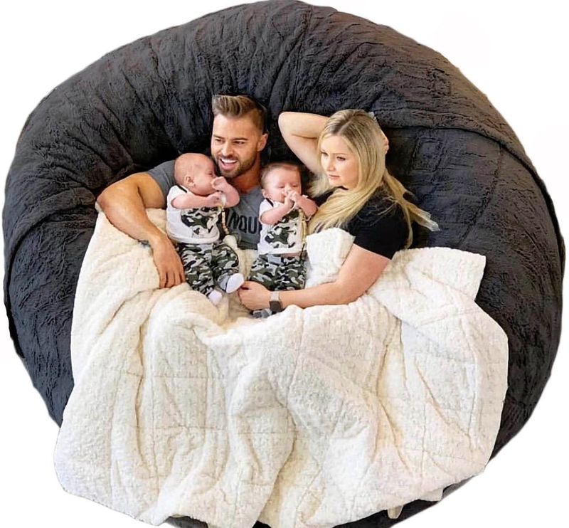 Cover, Ultra Soft Bean Bag Bed For Adults (no Fille