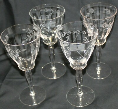 Glass Etched Glass Stemware Vatican