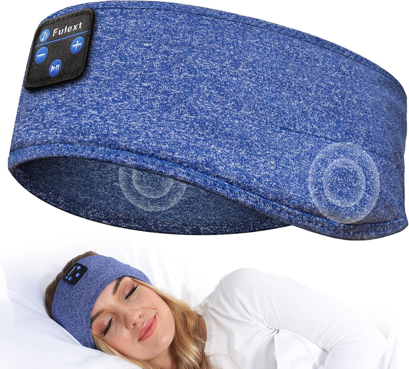 Bluetooth Sleep Headband Headphones, Sports Headband with Built-In Speakers, Com