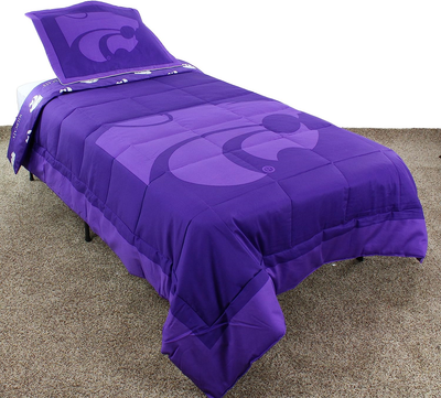 College Covers Kansas State Wildcats Reversible Comforter Se