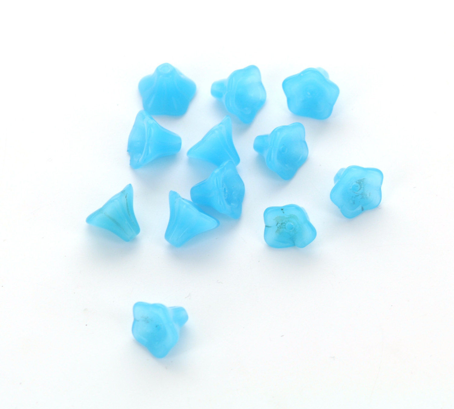 Glass Flower Jewelry Making Beads