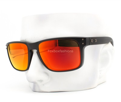 Oakley Holbrook Sunglasses OO9102-E255 Matte Black Ruby Prizm 57mm w/Pouch