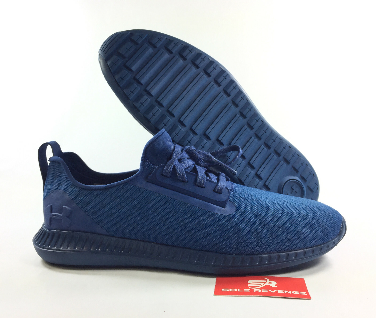 

8 новых повседневных кроссовок UNDER ARMOR MODA LOW Heron/Midnight темно-синего цвета для бега, Синий