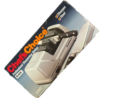 Chef's Choice Professional Sharpening Station M130 Silver Butcher Sharp Knives