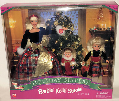 barbie holiday sisters gift set