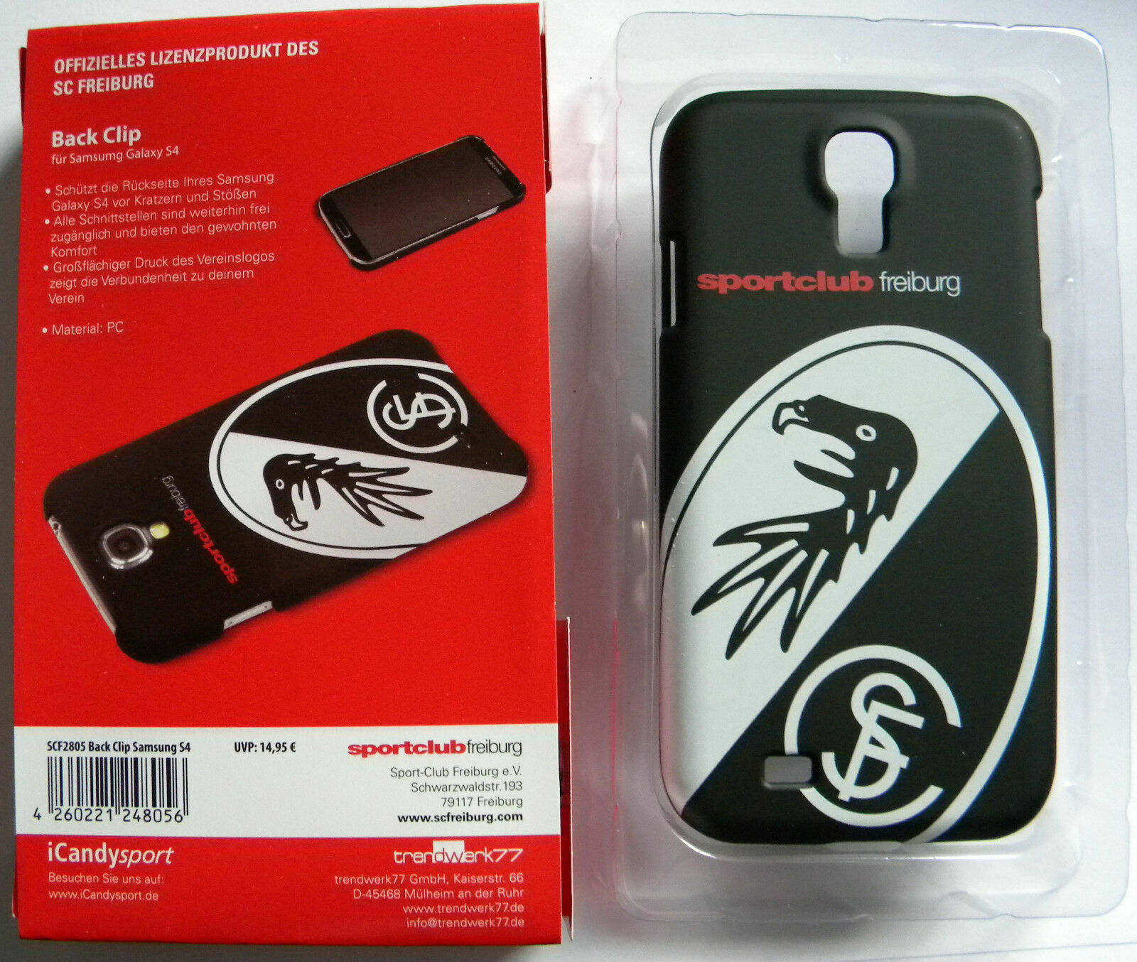 SC Freiburg Handyhülle Handyschale Handyschutz Bumper Hülle Schutz f Samsung