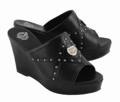 Milwaukee Performance MBL9407 Women's Black Open Toe Wedge S