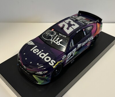 Bubba Wallace Signed 2022 NASCAR #23 Leidos 1:24 Scale Diecast