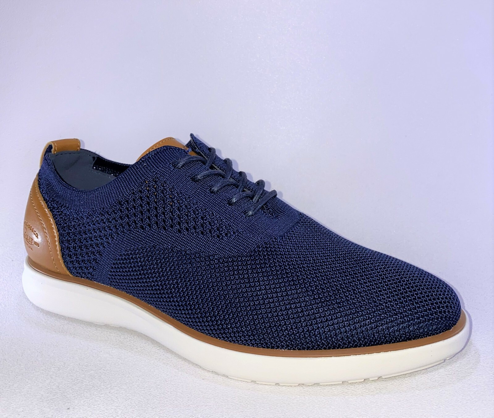 Мужские повседневные модельные туфли GH Bass & Co. CONNOR Navy/Tan Knit 713397-72U